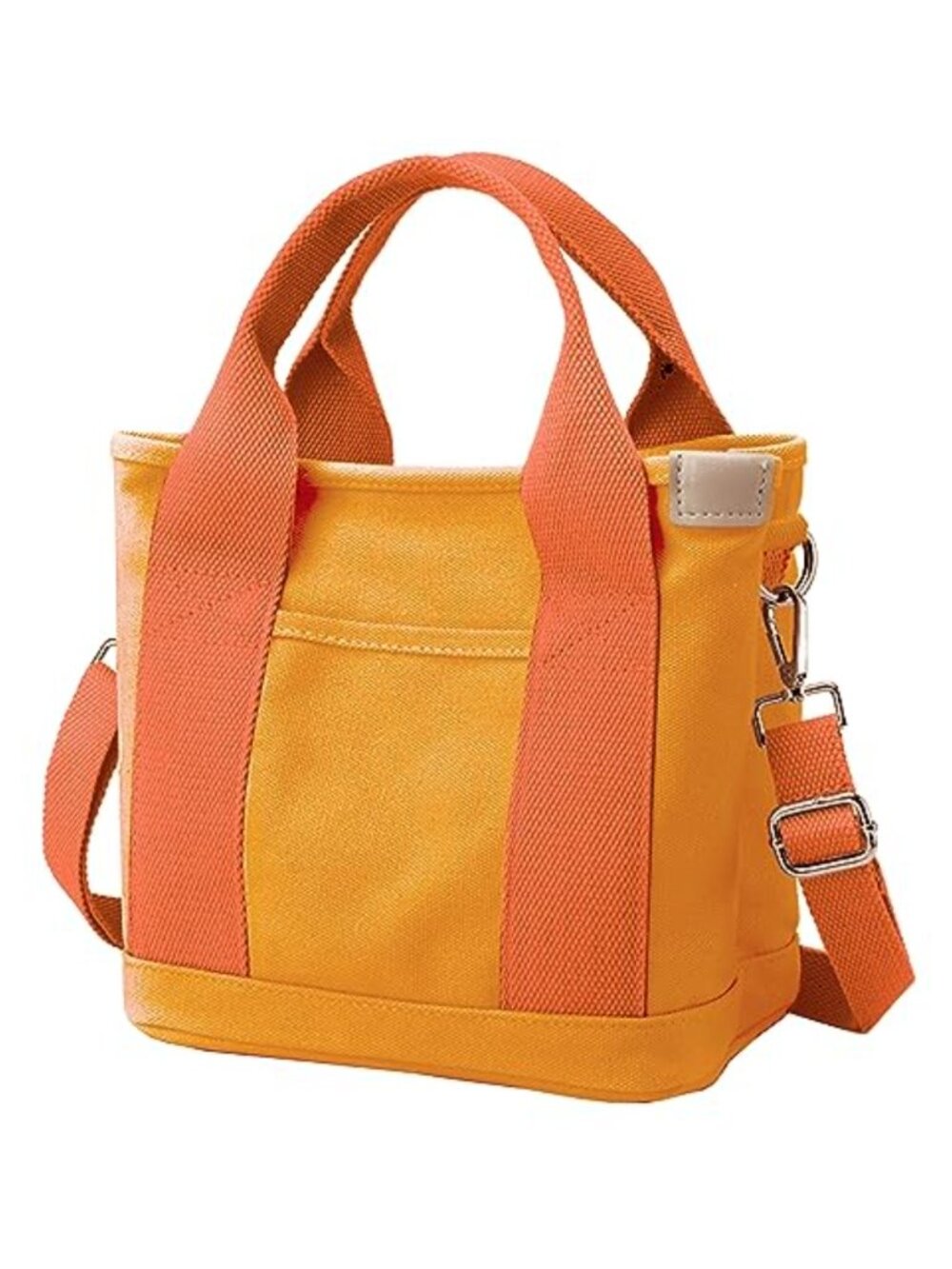 Canvas Tote Bag with Zipper Crossbody Shoulder Hobo Messenger
